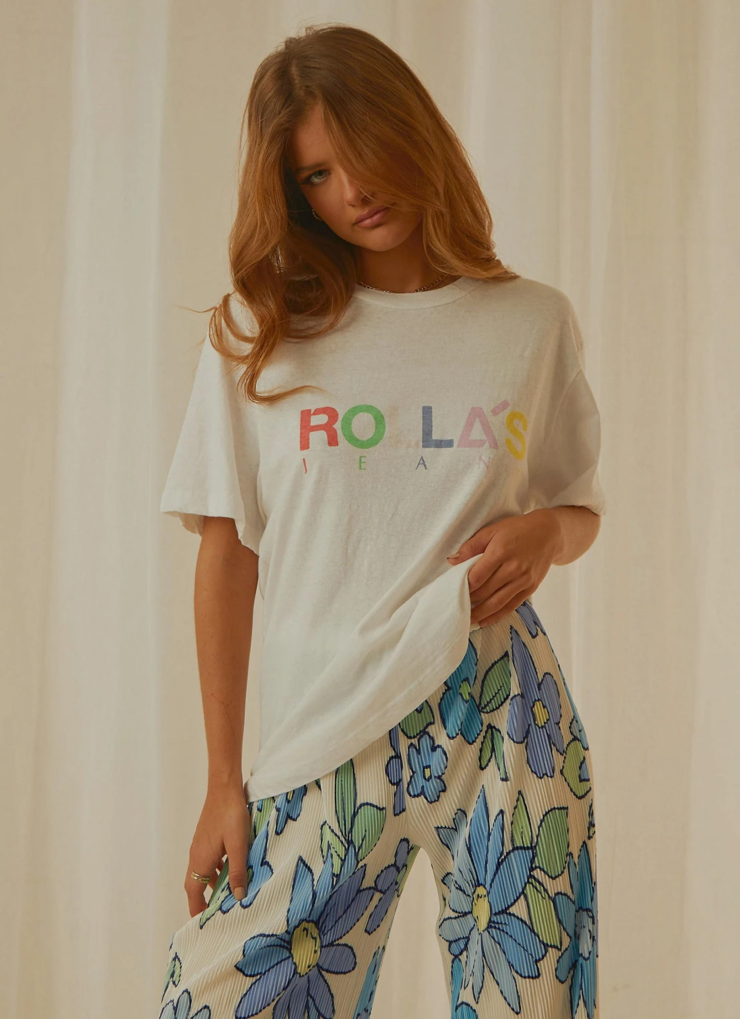 Rolla's Candy Logo Tomboy Tee - White New & Most Loved 1 Rolla's Candy Logo Tomboy Tee - White New & Most Loved