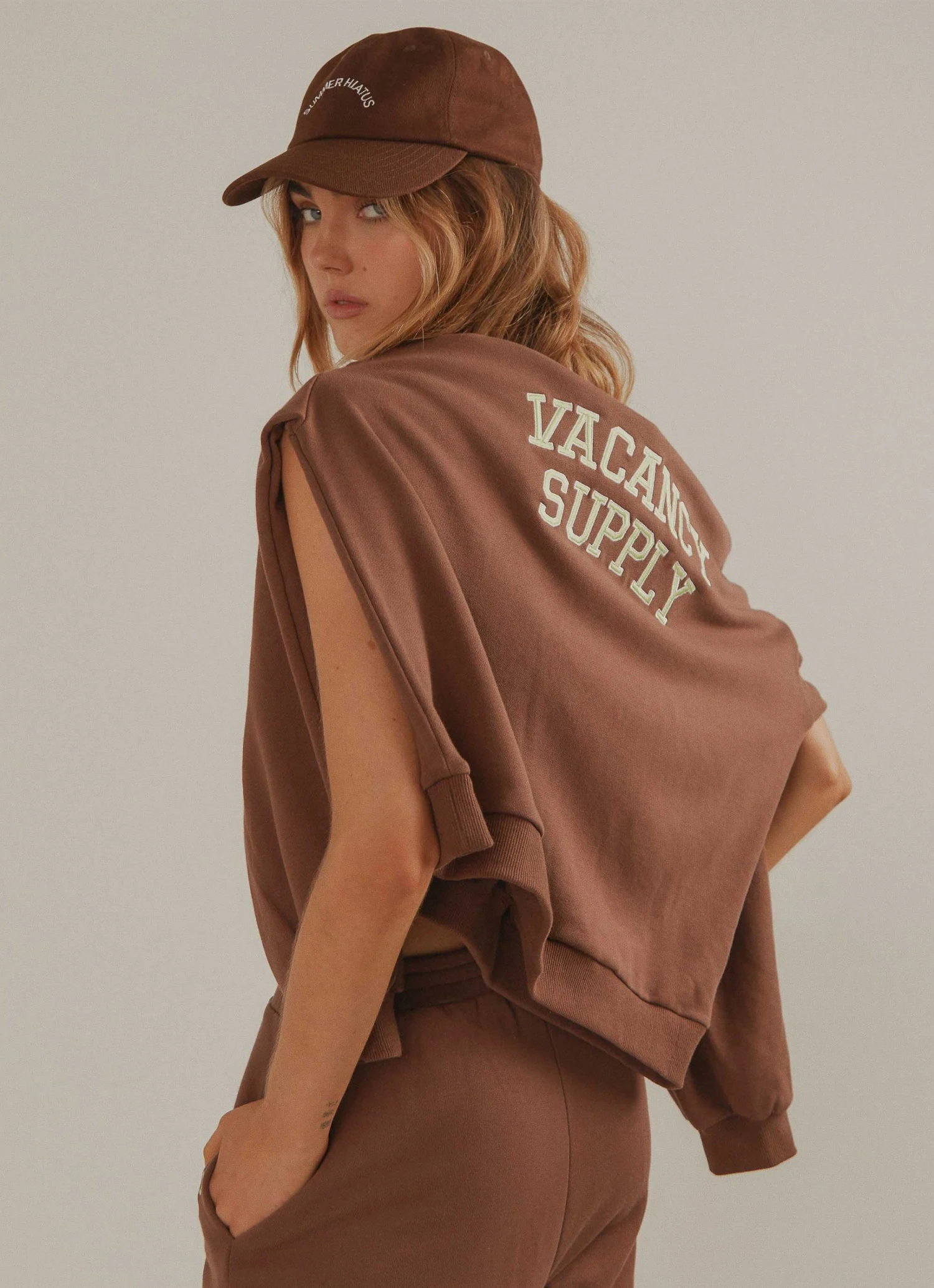 Vacancy Supply New & Most Loved Camp Varsity Crewneck - Choc Brown 2 Vacancy Supply New & Most Loved Camp Varsity Crewneck - Choc Brown