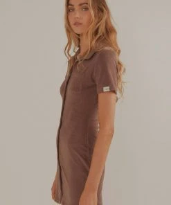 Vacancy Supply New & Most Loved Daylight Terry Mini Dress - Choc Brown 8 Vacancy Supply New & Most Loved Daylight Terry Mini Dress - Choc Brown
