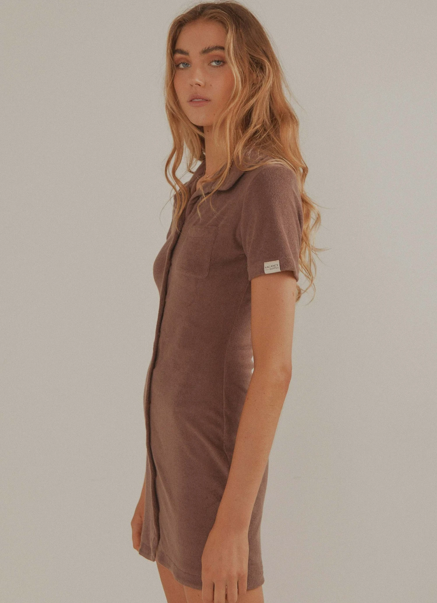 Vacancy Supply New & Most Loved Daylight Terry Mini Dress - Choc Brown 4 Vacancy Supply New & Most Loved Daylight Terry Mini Dress - Choc Brown