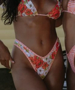 VDM The Label Reversible Kate Bottom - 70s Floral / Sunburst Tartan New & Most Loved