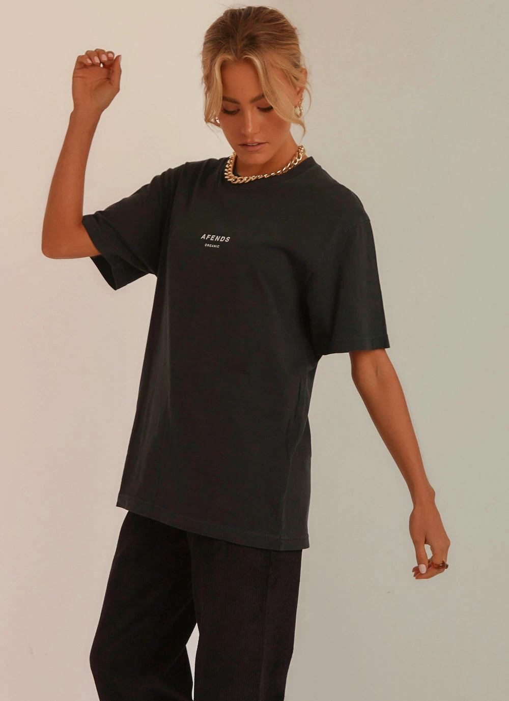 Afends New & Most Loved Premium Organic Unisex Rettro Fit Tee - Black 2 Afends New & Most Loved Premium Organic Unisex Rettro Fit Tee - Black