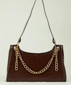 Peppermayo New & Most Loved Castings Handbag - Chocolate Croc