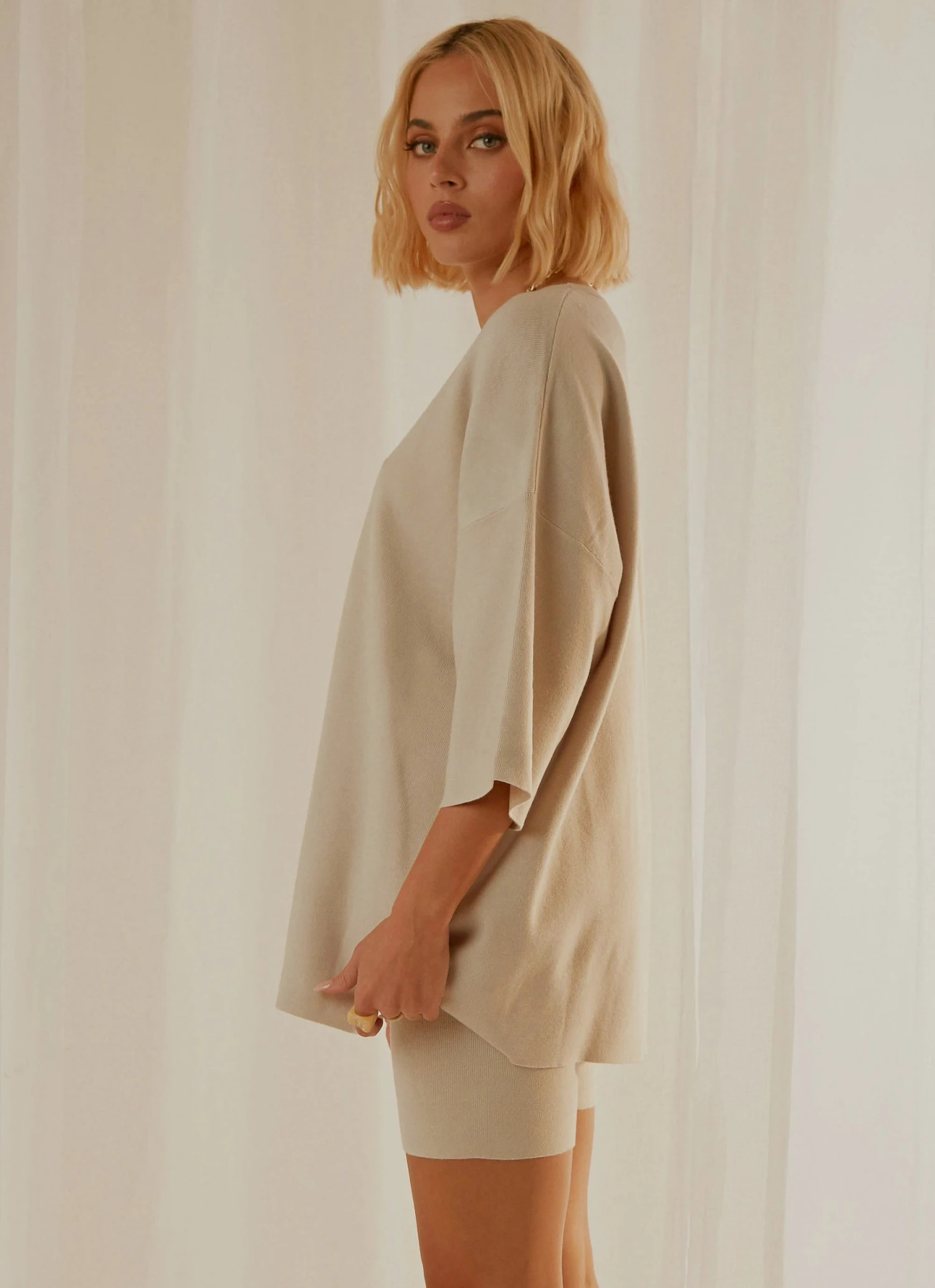 4th & Reckless Irina Knitted Tshirt - Mint Knit New & Most Loved 4 4th & Reckless Irina Knitted Tshirt - Mint Knit New & Most Loved