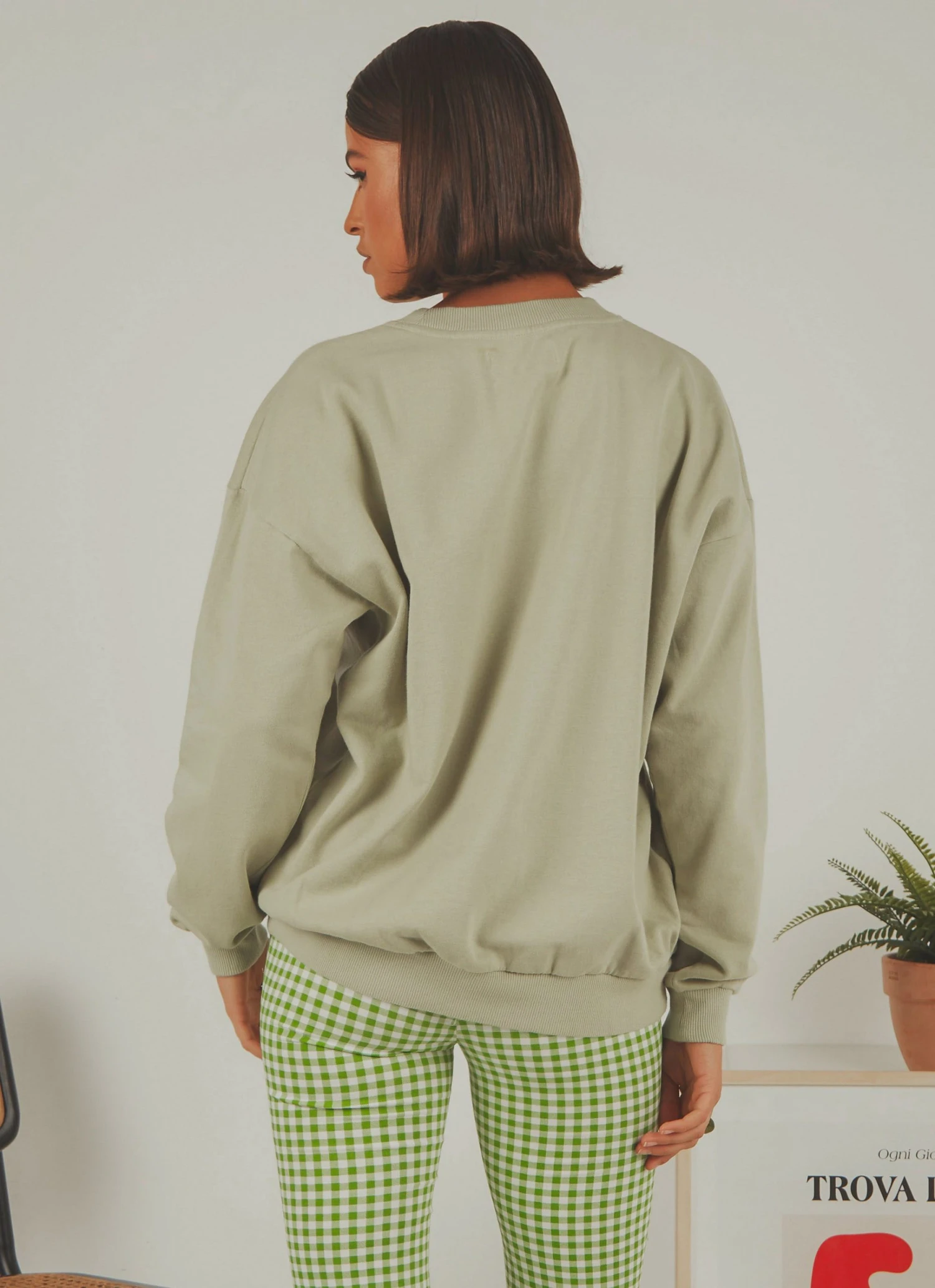 Wrangler New & Most Loved Afterglow OS Sweat - Sage 5 Wrangler New & Most Loved Afterglow OS Sweat - Sage