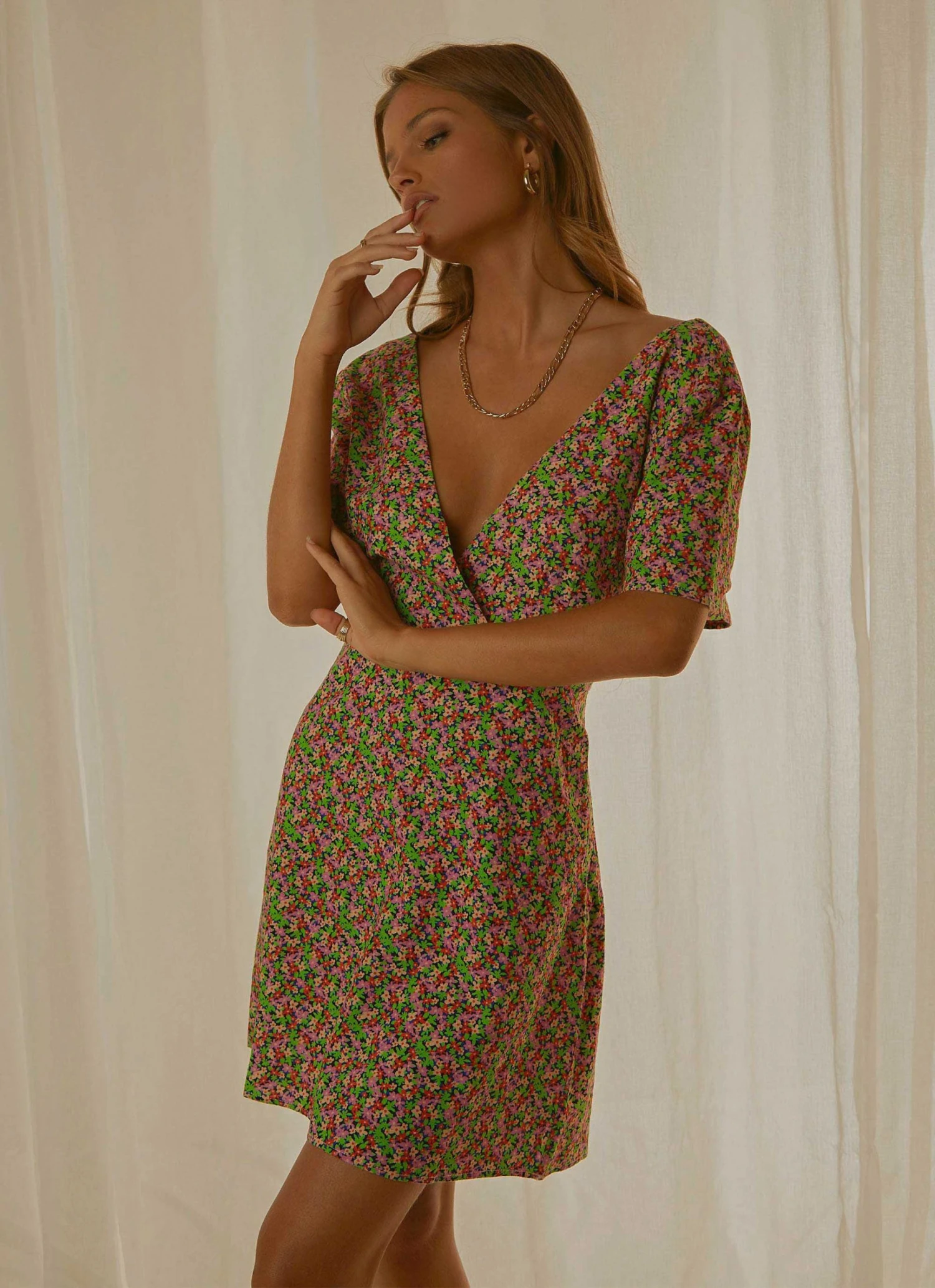 Cools Club Party Mini Dress - Floral Punch 3 Cools Club Party Mini Dress - Floral Punch