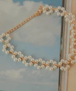 Peppermayo Hailee Beaded Choker - White New & Most Loved