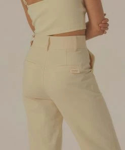 Vacancy Supply Endless Road Twill Pant - Creme New & Most Loved 8 Vacancy Supply Endless Road Twill Pant - Creme New & Most Loved