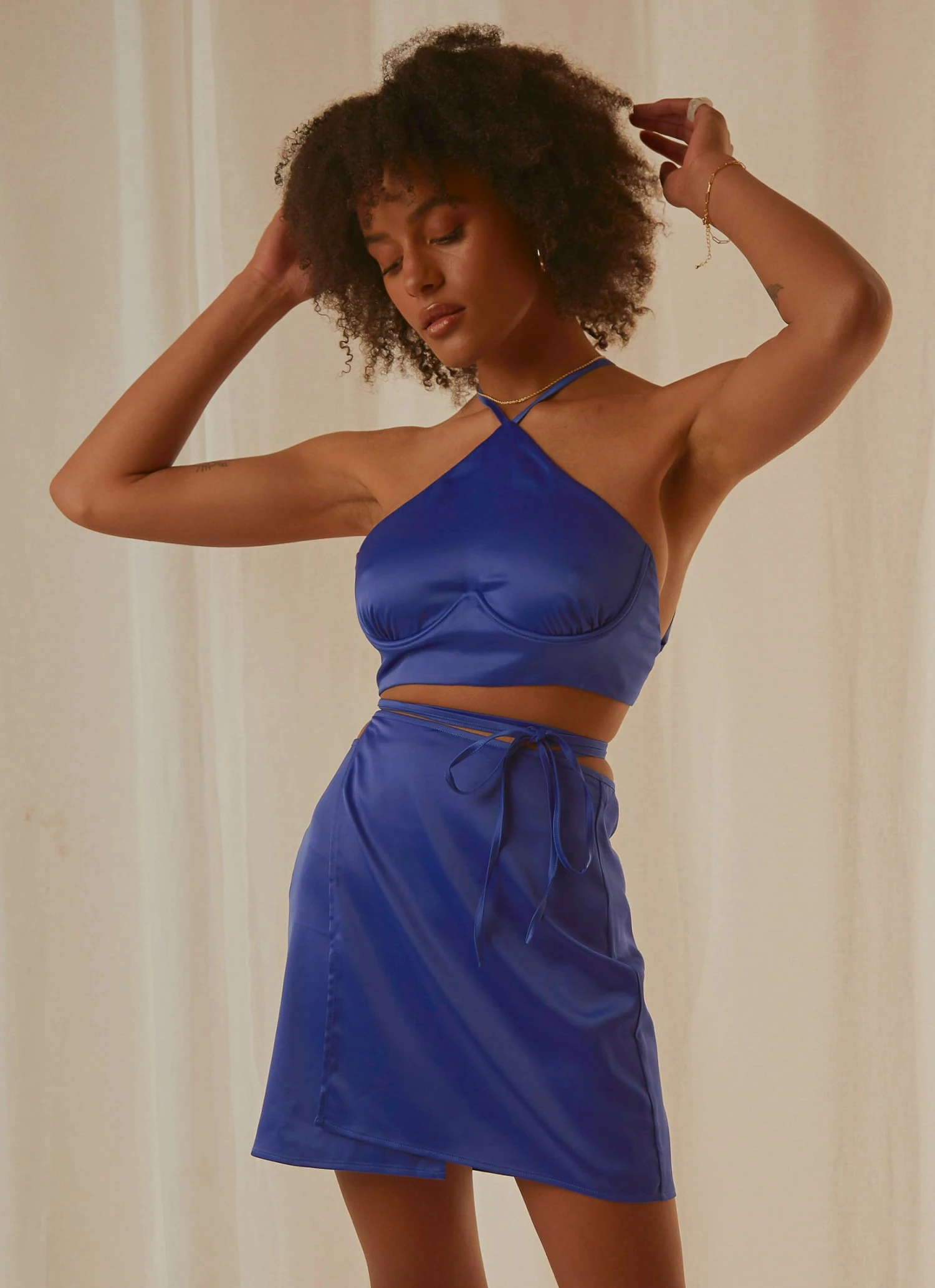 Peppermayo Exclusive Driving Force Crop Top - Cobalt New & Most Loved 2 Peppermayo Exclusive Driving Force Crop Top - Cobalt New & Most Loved