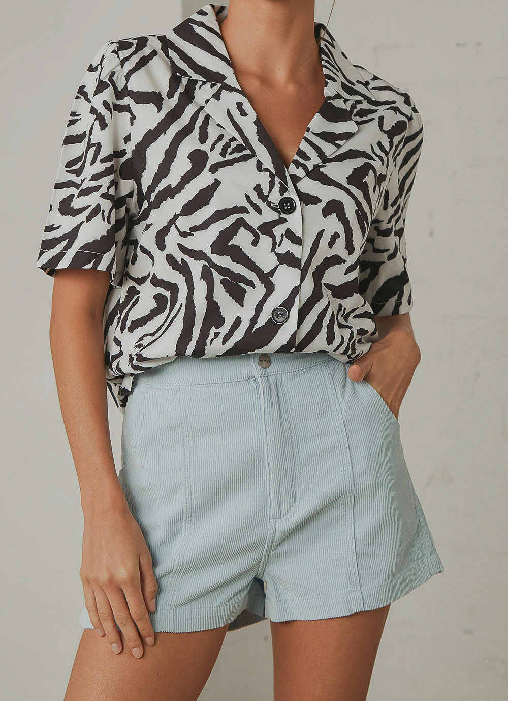 Wrangler New & Most Loved Elastic Hi Bells Short - Icicle 1 Wrangler New & Most Loved Elastic Hi Bells Short - Icicle