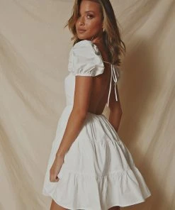 Peppermayo Exclusive Parisian Streets Mini Dress - White New & Most Loved