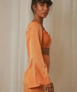 Peppermayo Raise The Bar Crop - Orange 8 Peppermayo Raise The Bar Crop - Orange