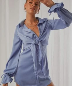 Peppermayo Don't Stop Me Now Mini Dress - Blue