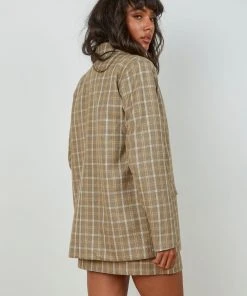 4th & Reckless Chance Blazer - Beige Check 9 4th & Reckless Chance Blazer - Beige Check