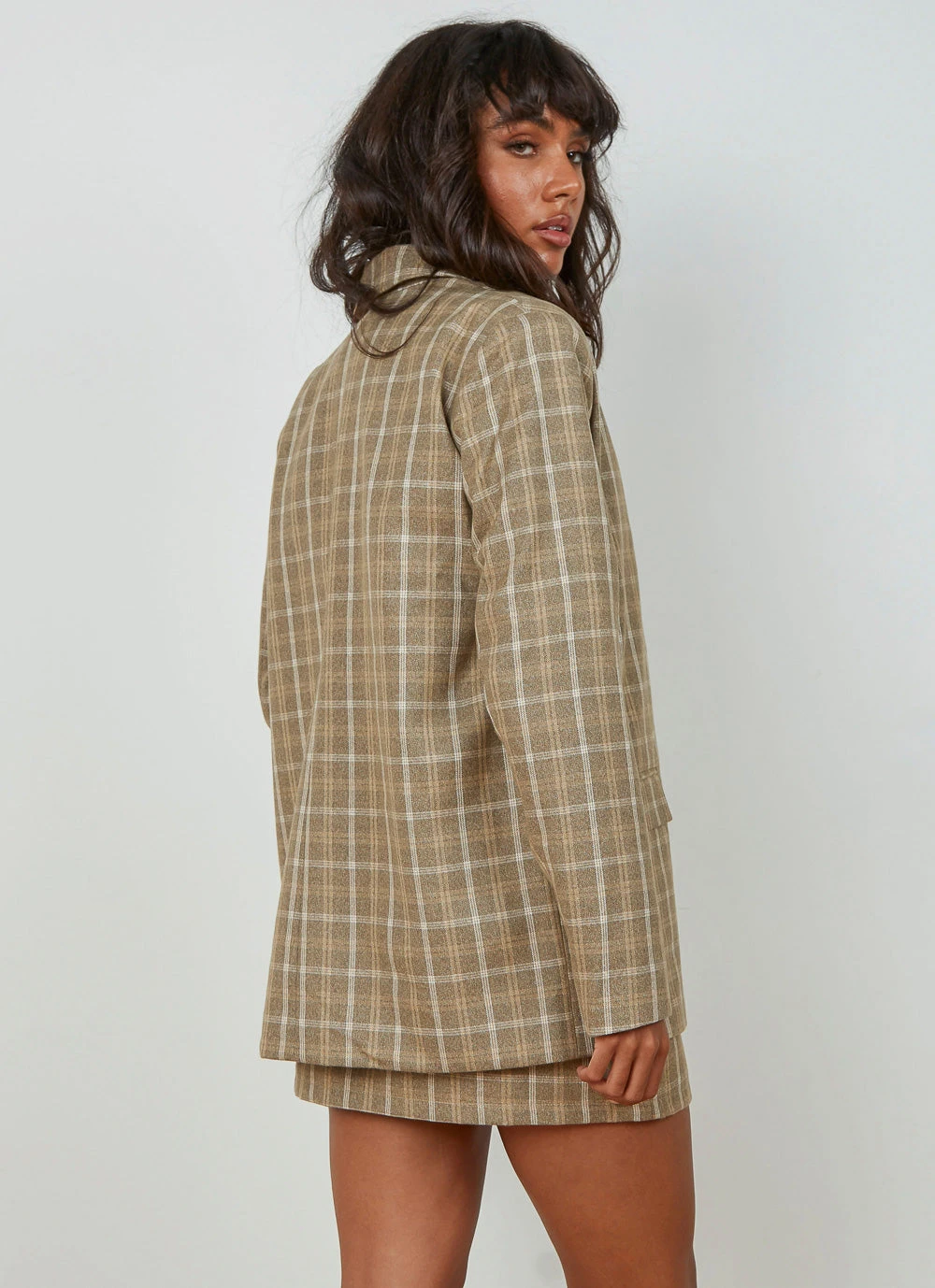 4th & Reckless Chance Blazer - Beige Check 5 4th & Reckless Chance Blazer - Beige Check