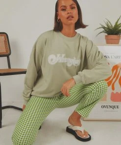 Wrangler New & Most Loved Afterglow OS Sweat - Sage