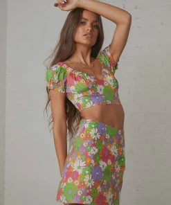 Peppermayo Exclusive New & Most Loved Brady Crop Top - 70s Floral 9 Peppermayo Exclusive New & Most Loved Brady Crop Top - 70s Floral