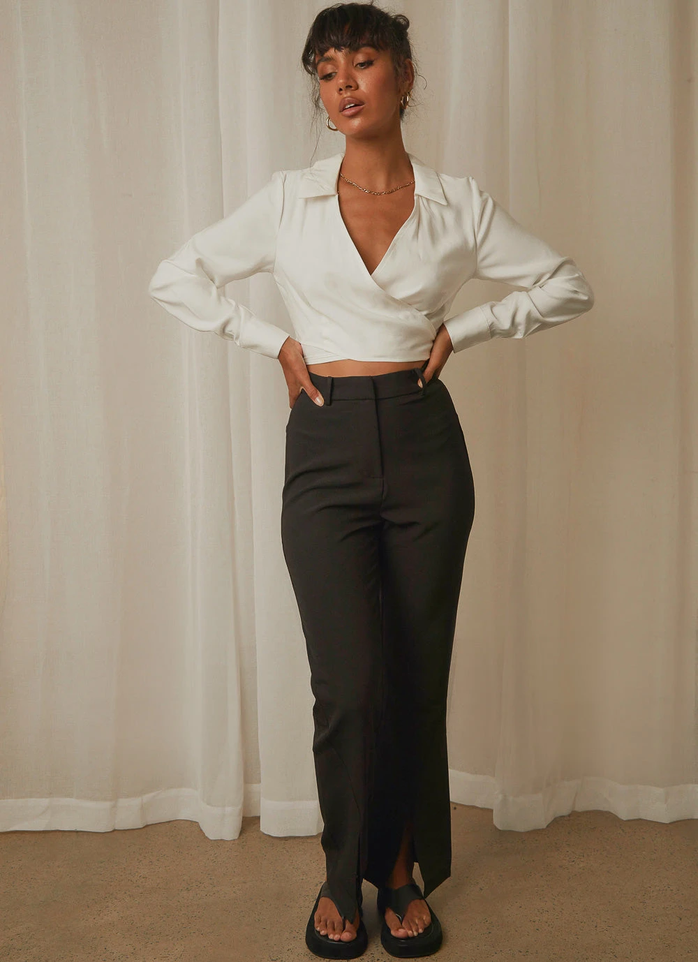 4th & Reckless Wyatt Shirt - White 4 4th & Reckless Wyatt Shirt - White