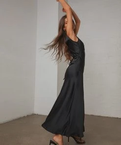 Peppermayo Exclusive New & Most Loved Loren Midi Dress - Black - Pre-Order