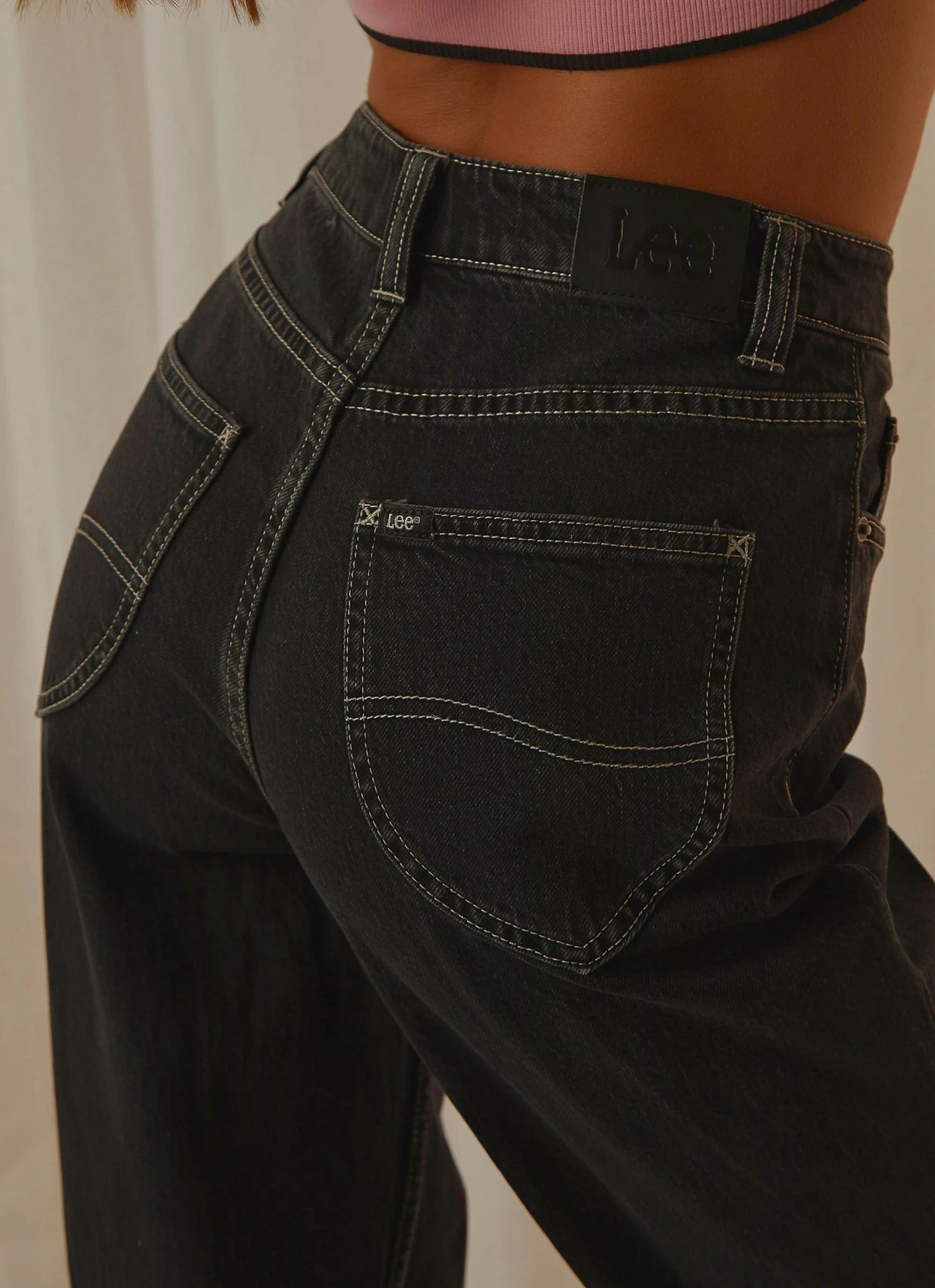 Lee New & Most Loved High Baggy Jean - Shift Black 2 Lee New & Most Loved High Baggy Jean - Shift Black