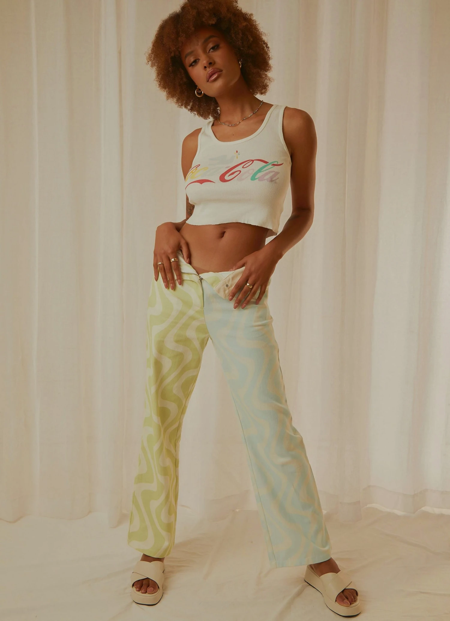 Peppermayo Exclusive Ma Belle Pants - Ocean Wave New & Most Loved 2 Peppermayo Exclusive Ma Belle Pants - Ocean Wave New & Most Loved