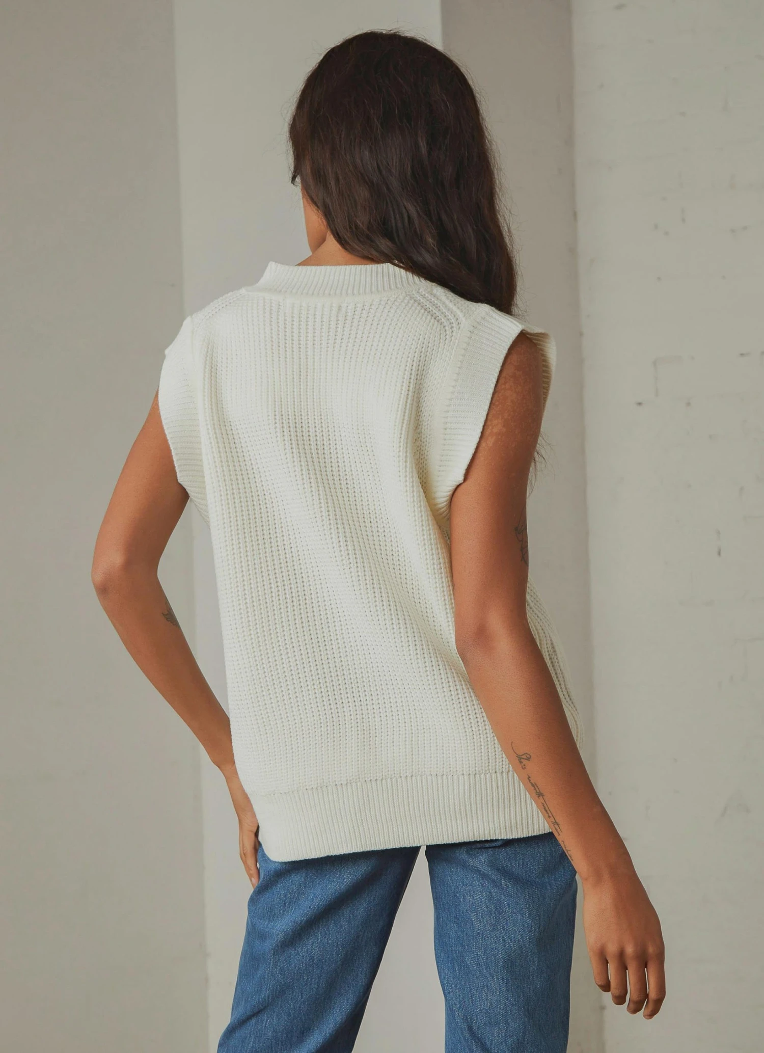 Peppermayo Everything About You Knit Vest - White 5 Peppermayo Everything About You Knit Vest - White