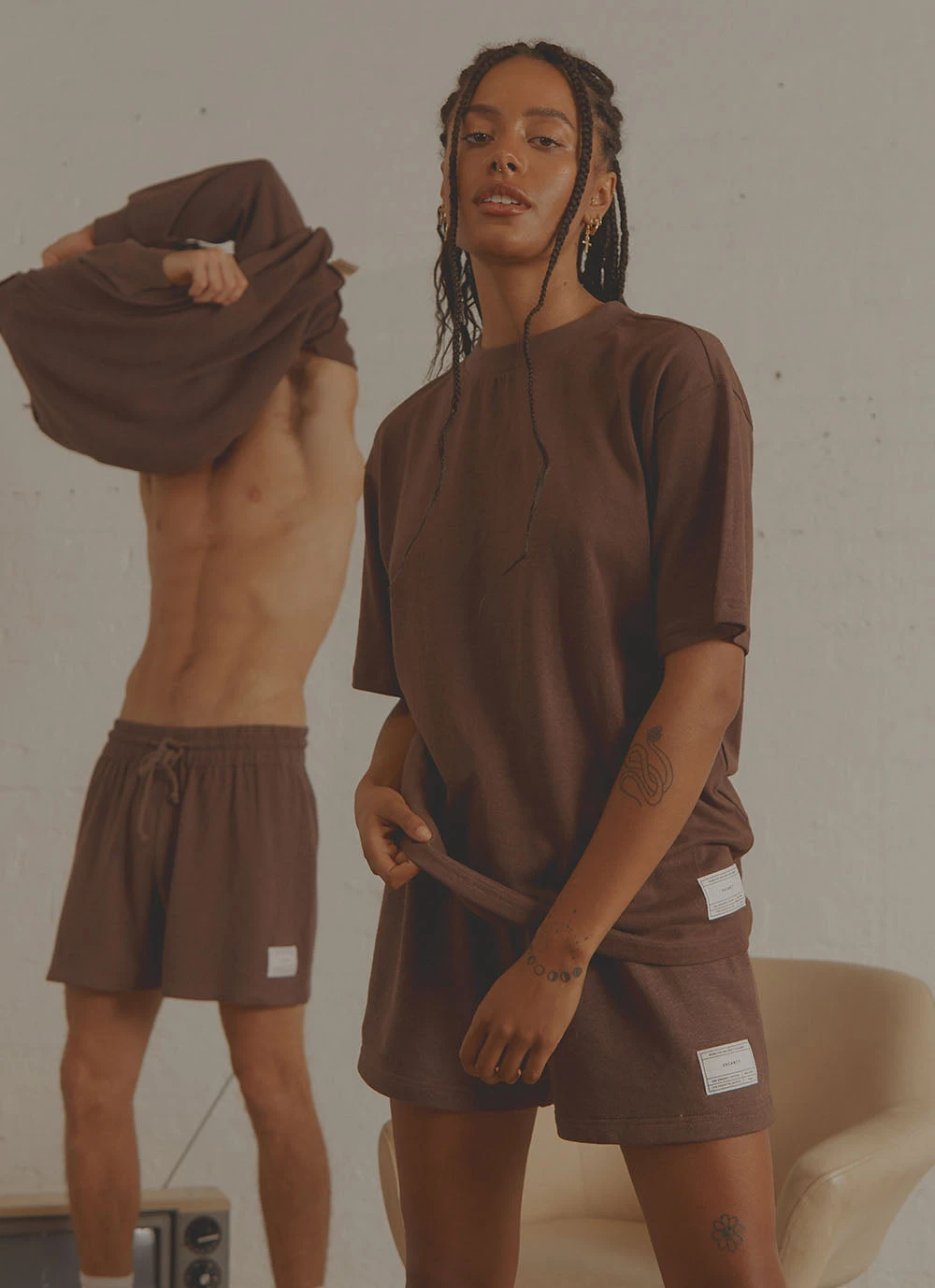 Vacancy Supply The Essential Tee - Chocolate 2 Vacancy Supply The Essential Tee - Chocolate