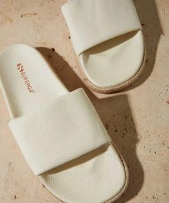 Superga 1908 Slides Organic Canvas Rop - A02 Red Beet
