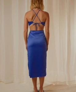 Peppermayo Exclusive Au Revoir Midi Dress - Cobalt Blue New & Most Loved 11 Peppermayo Exclusive Au Revoir Midi Dress - Cobalt Blue New & Most Loved