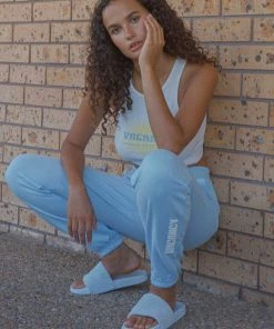 Vacancy Supply New & Most Loved Poolside Sweatpant - Powder Blue