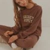 Vacancy Supply New & Most Loved Camp Varsity Crewneck - Choc Brown