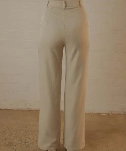 Peppermayo Exclusive Mia Suit Pants - Stone Pinstripe 10 Peppermayo Exclusive Mia Suit Pants - Stone Pinstripe
