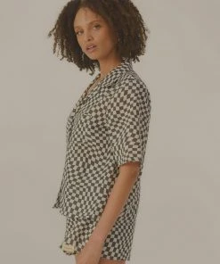 Vacancy Supply Turbocharge Organic Linen Shirt - Charcoal-White New & Most Loved 8 Vacancy Supply Turbocharge Organic Linen Shirt - Charcoal-White New & Most Loved