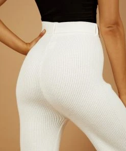 Peppermayo New Bottoms Balancing Knit Pants - White