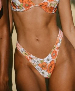 VDM The Label New & Most Loved Reversible Jordan Bottom - 70s Floral / Sunburst Tartan