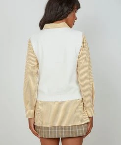 Peppermayo La Rebelion Knit Vest - Cream New & Most Loved