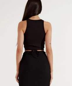 Afends Pearl - Rib Singlet - Black New & Most Loved 9 Afends Pearl - Rib Singlet - Black New & Most Loved