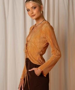 Peppermayo Exclusive Barcelona Nights Tie Top - Rust New & Most Loved 8 Peppermayo Exclusive Barcelona Nights Tie Top - Rust New & Most Loved