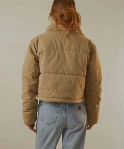 Cools Club Crop Porter Puffer Jacket - Smoke 11 Cools Club Crop Porter Puffer Jacket - Smoke