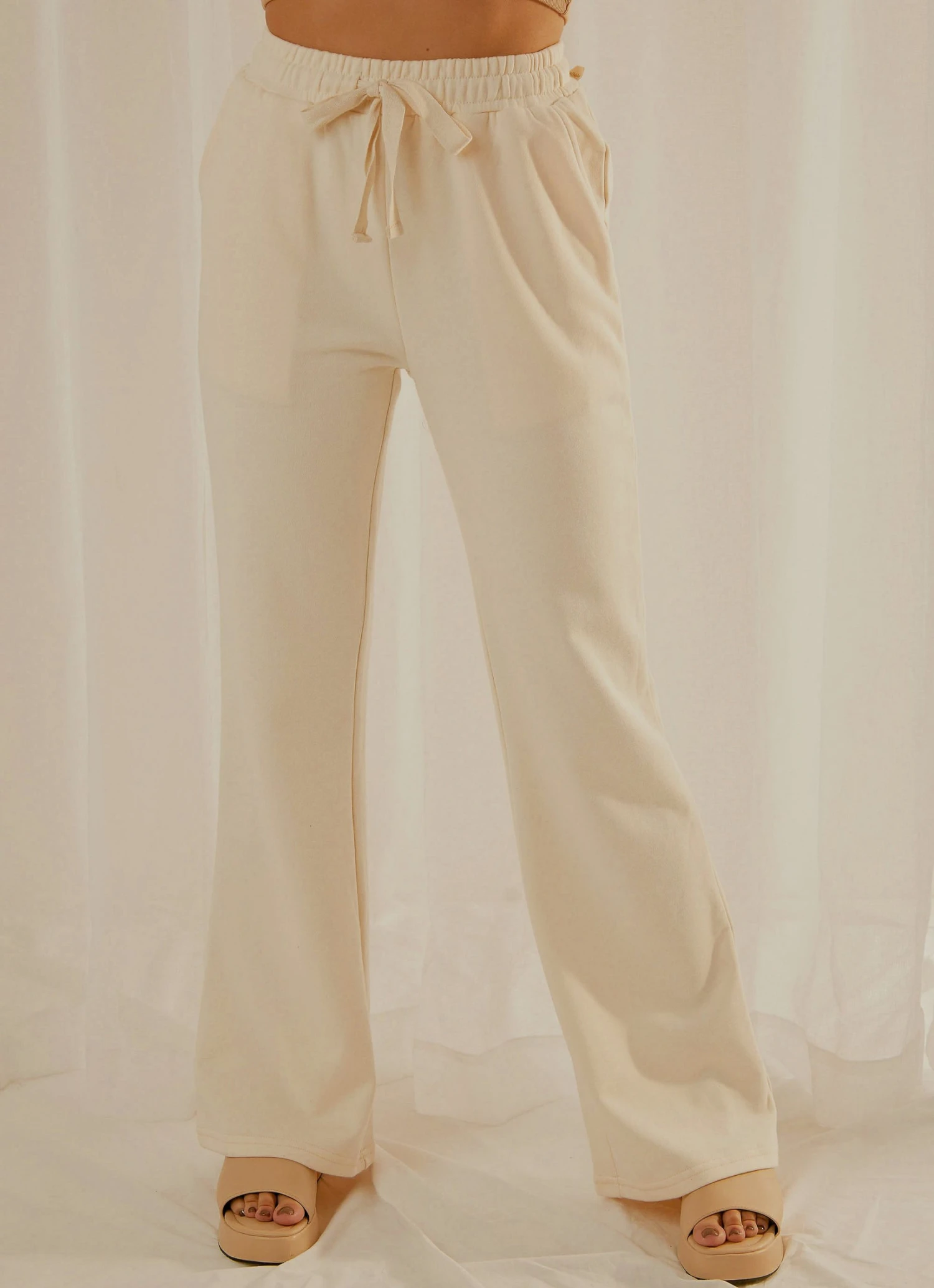 Peppermayo Exclusive Lira Flare Trackpant - Creme New & Most Loved 4 Peppermayo Exclusive Lira Flare Trackpant - Creme New & Most Loved