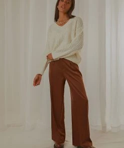 Peppermayo True Nature Cable Knit Sweater - Cream