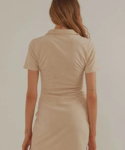 Vacancy Supply Daylight Terry Mini Dress - Beige 9 Vacancy Supply Daylight Terry Mini Dress - Beige