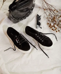 Superga 2790 Velvet Chenillew Sneaker - Black