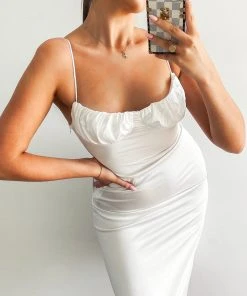 Peppermayo New Dresses Persevere Midi Dress - White