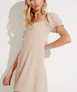 Peppermayo Ziggy Mini Dress - Beige
