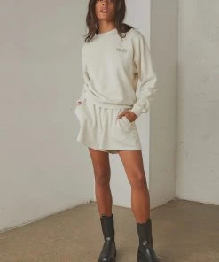 Thrills Ops Organic Cotton Crew - Heritage White New & Most Loved 7 Thrills Ops Organic Cotton Crew - Heritage White New & Most Loved