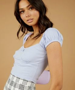 Peppermayo New & Most Loved Garden Party Crop - Lilac