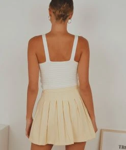 Peppermayo Illusion Pleated Mini Skirt - Butter New & Most Loved 9 Peppermayo Illusion Pleated Mini Skirt - Butter New & Most Loved