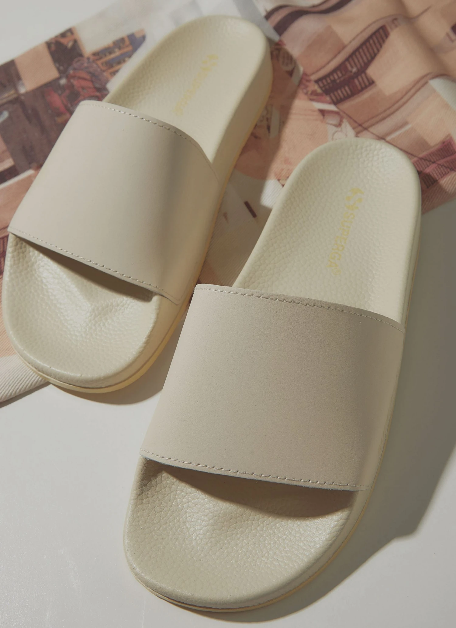 Superga New & Most Loved 1908 Slides Buttersoft - Beige Gome 1 Superga New & Most Loved 1908 Slides Buttersoft - Beige Gome