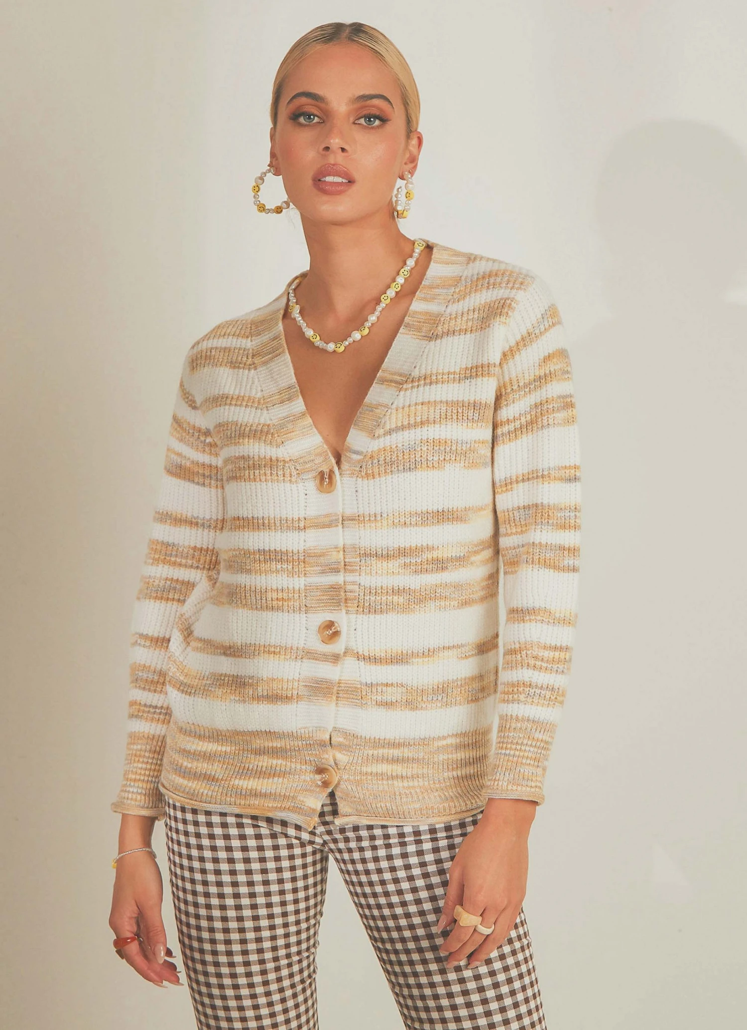 Peppermayo Sweet Escape Knit Cardigan - Beige New & Most Loved 1 Peppermayo Sweet Escape Knit Cardigan - Beige New & Most Loved